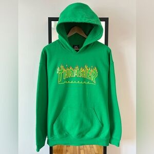 Vintage Y2K Thrasher 🛹 Skateboard Magazine flame logo skate hoodie sweatshirt
